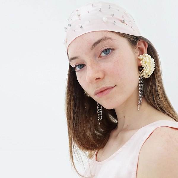 Aino 装饰真丝头巾 