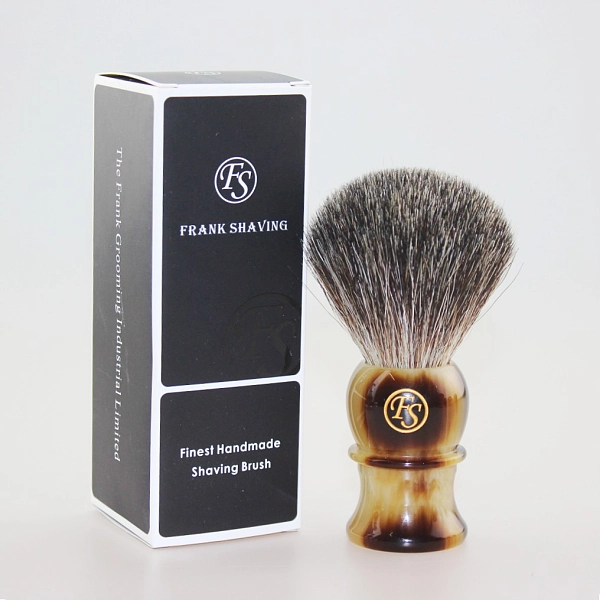 Frankshaving FAUX HORN PURE BADGER 剃须刷