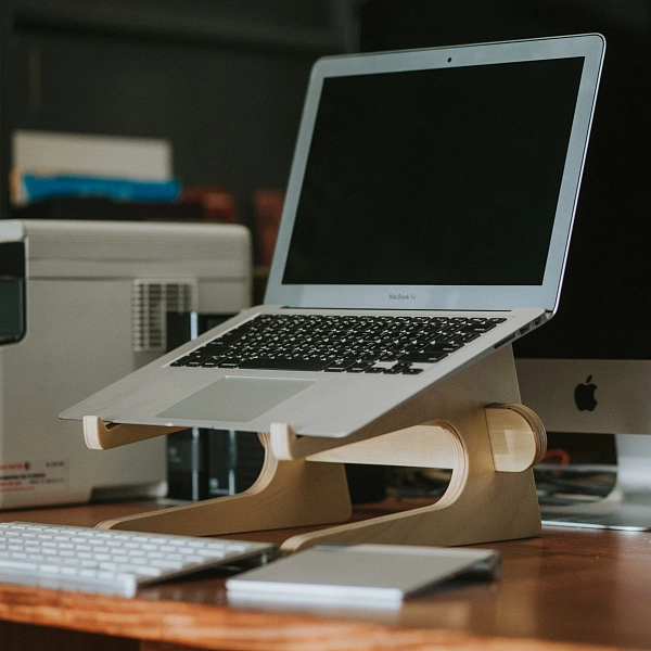 ikl-stand 原木键盘笔记型计算机架 macbook/散热/计算机外围